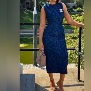 FORE Harmony Denim Midi Dress Size‎ Large EUC